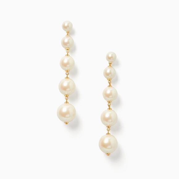 Kate Spade Girls in Pearls Linear Earrings - Picture 7 of 9